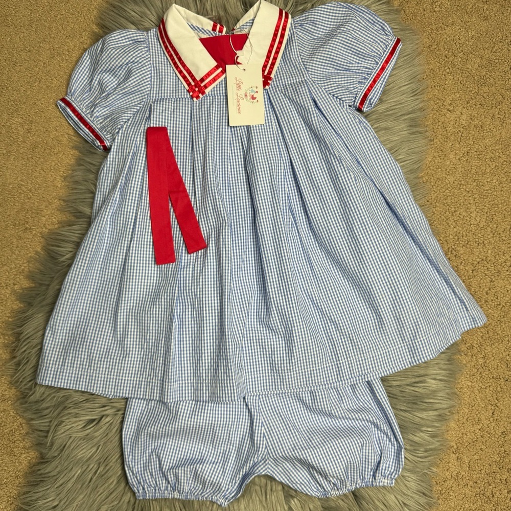 Gingham girl matching set | NWT |